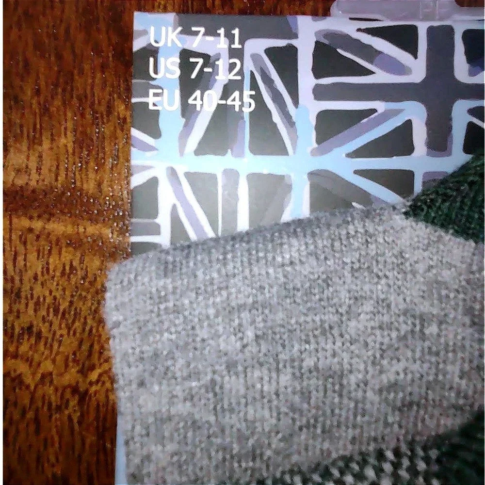Steel & Jelly Mens Socks British Herringbone Green Grey UK 7-11 US 7-12 EU 40-45